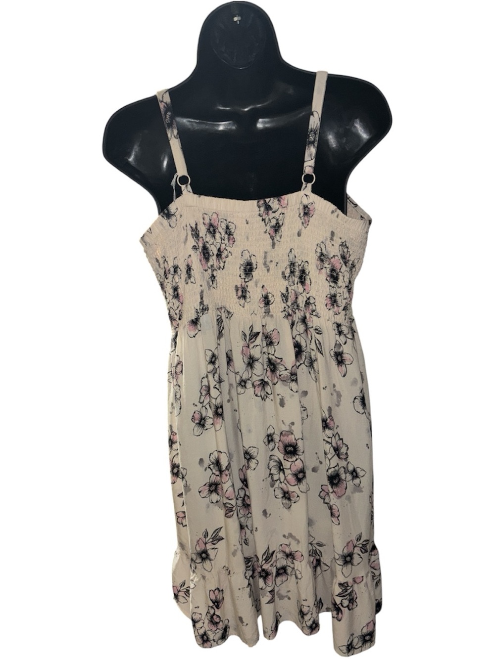 TORRID Smocked Top Challis Babydoll Sundress Adjustable Straps - Picture 4 of 6